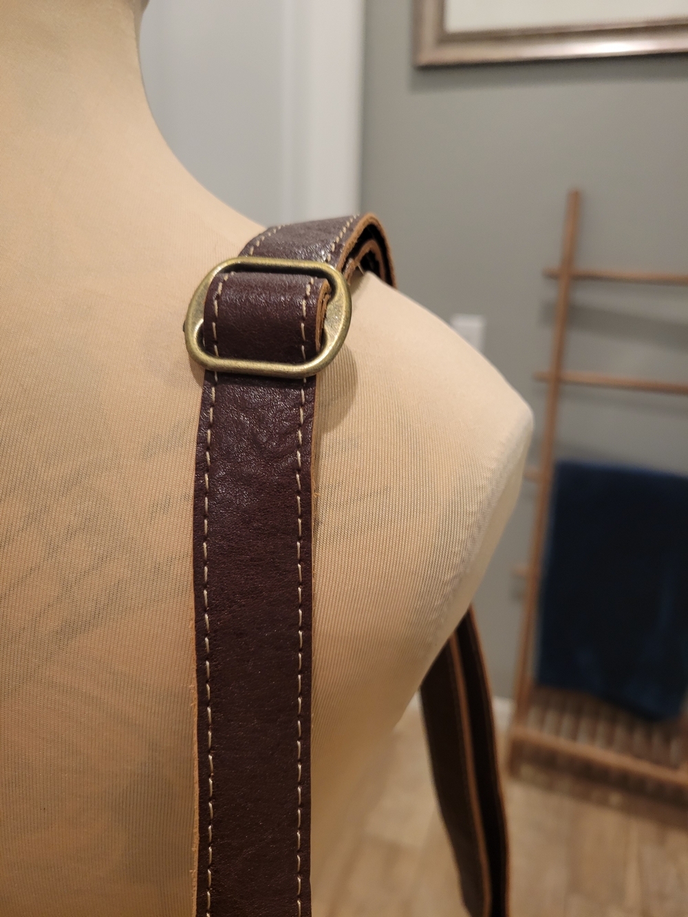 NWT Myra Bag Brown & White Cowhide, Western - Boho Shoulder Satchel - Picture 5 of 11